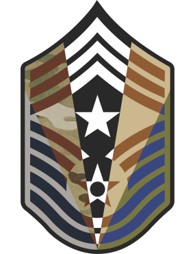 Image for CMSgt Stripes 5 Panel  7 inch OCP w/Star Patch