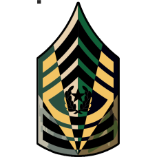 Image for Army Command Sergeant Major Chevron 6 Panel Patch