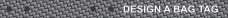Image for Black Gray Pattern Bag Tag