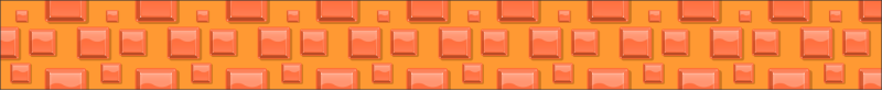 Orange Cubes Bag Tag