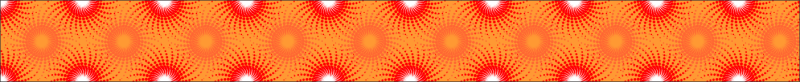 Orange Red Circles Bag Tag