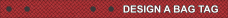 Image for Red and Black Pattern Bag Tag
