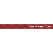 Image for Red and Black Pattern Bag Tag