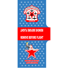 Image for Red Star Pitot Tube Cover Russian Girl