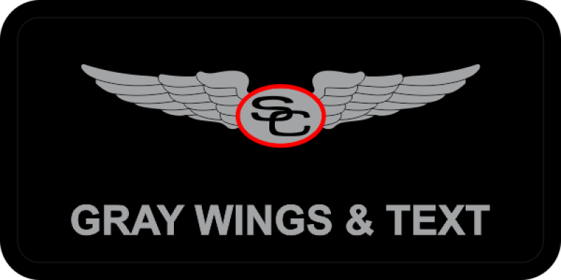 Scaled Composites Name Tag Silver