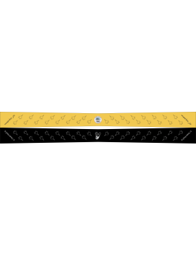 Image for 51 SQ Yellow & Black Tapered Flight Scarf