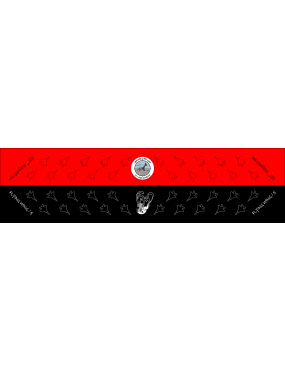 Image for 52 SQ Red & Black Flight Scarf