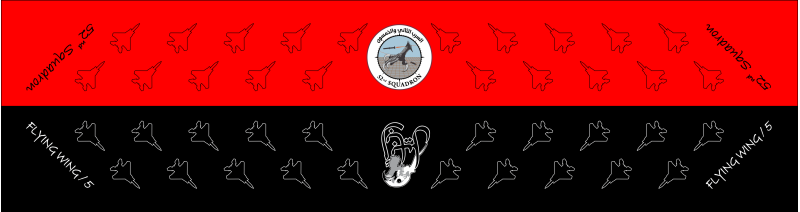 52 SQ Red & Black Flight Scarf