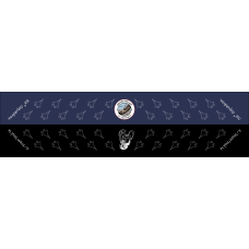 Image for 53 SQ Navy & Black Flight Scarf