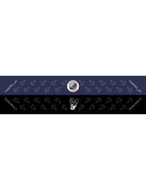 Image for 53 SQ Navy & Black Flight Scarf