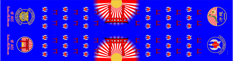 18 AES Flight Scarf- Blue