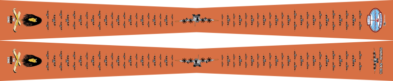 139 AS Orange Flight Scarf