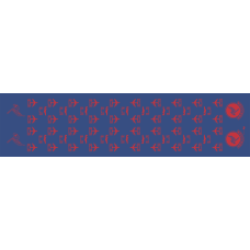 Image for 38 RS Blue Background w/Red Detail Flight Scarf