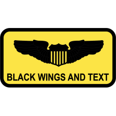 Image for 482 ATKS Black border Name Tag