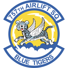 Image for 757 AS Blue Tigers Sticker