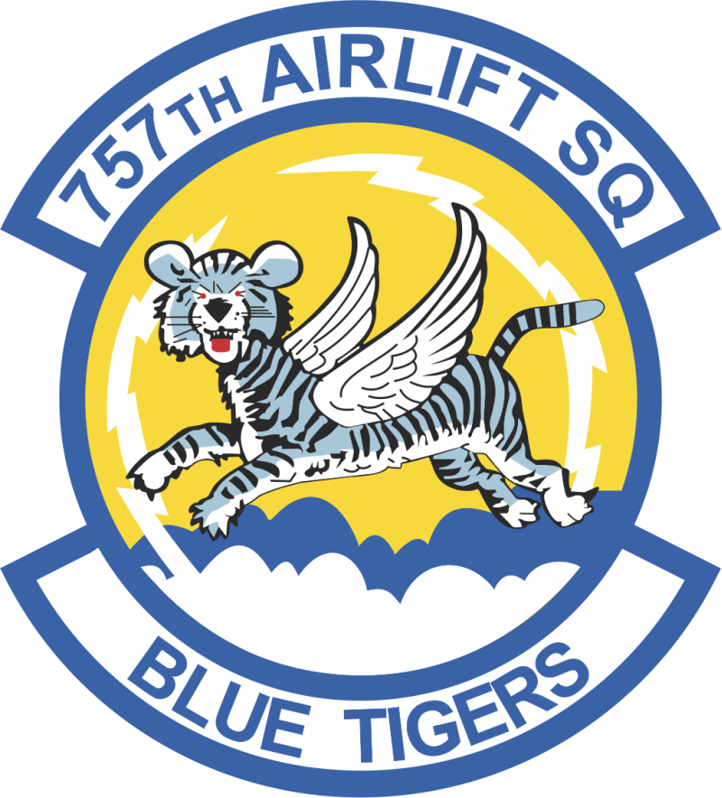 757 AS Blue Tigers Sticker