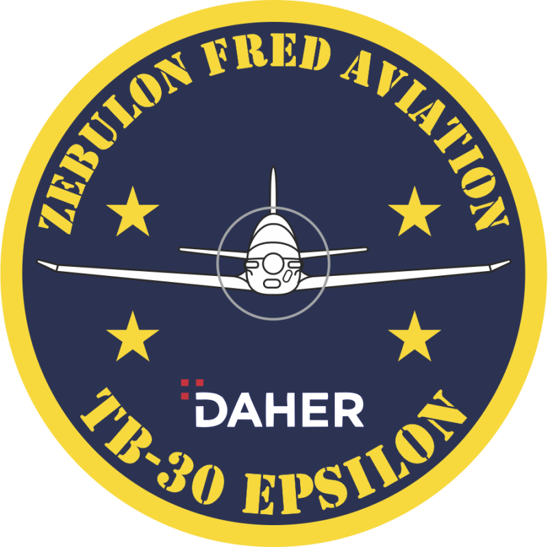 TB-30 Epsilon Zebulon Fred Aviation Sticker 