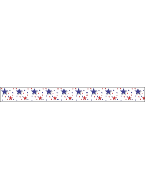 Image for Red, White, Blue with Large & Small Stars Bag Tag