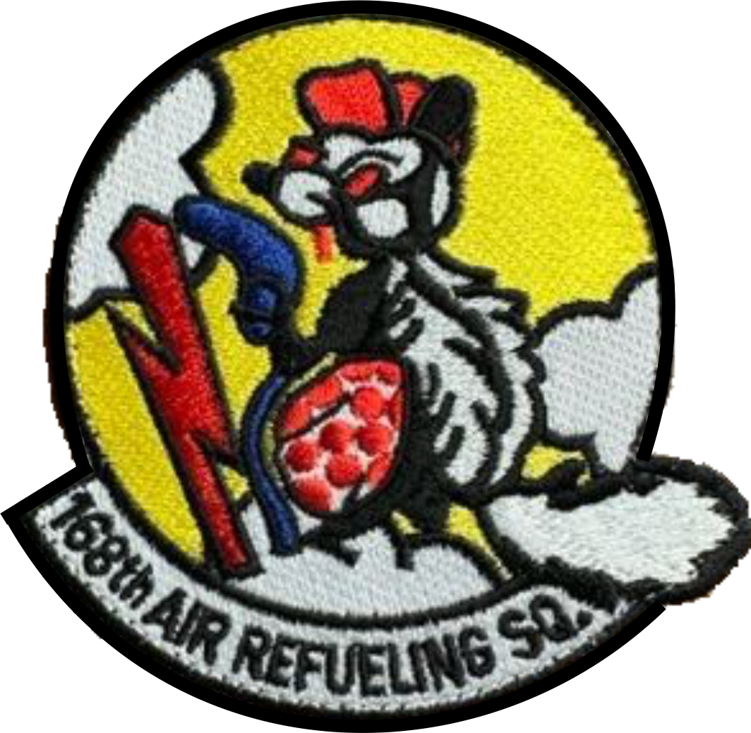 Eielson AFB 168 ARS Full Color Patch Skunk, Red Lightning